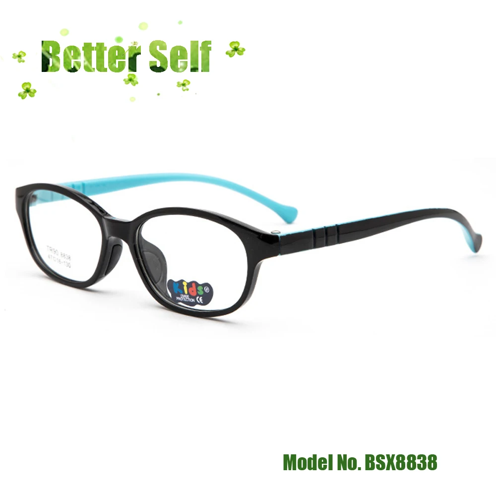 Круглые очки для студентов мягкие безопасные TR90 детские близорукости линзы BSX8838