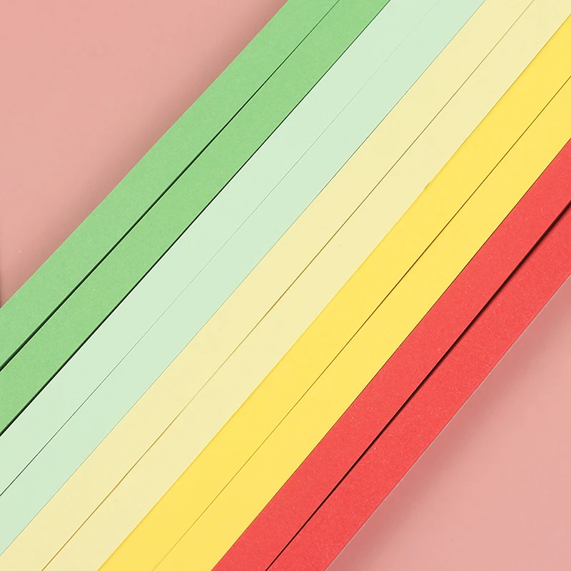 450 шт. разноцветные полоски для оригами|Крафт-бумага| |