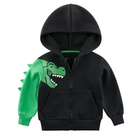 boy hoodie zipper jacket winter autumn coat animal fleece lining outwear clothes for toddlers