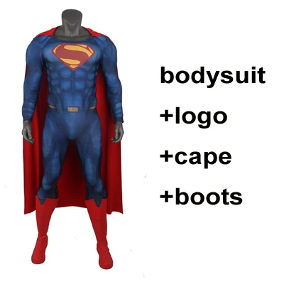 suit cape boots Светящаяся мечта новейшая подкладка для мышц Супермен костюм Человек из стали Супермен Косплей Костюм с рельефом подкладка для мышц - Цвет: suit cape boots