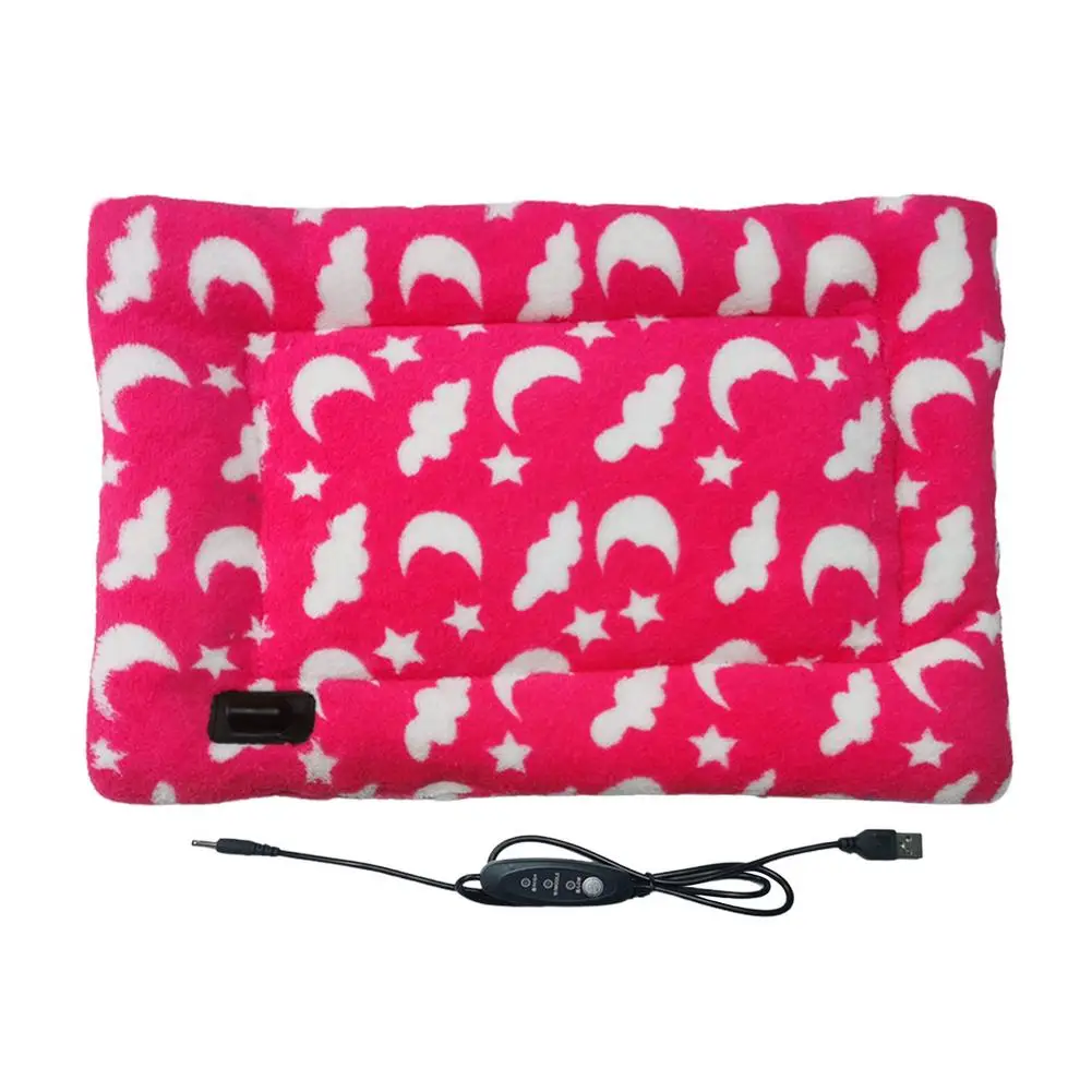 

Temperature Adjustable Dog Cat Heating Pad Warm And Comfortable Pet Electric Heating Mat Indoor Washable And Durable Pet Heate