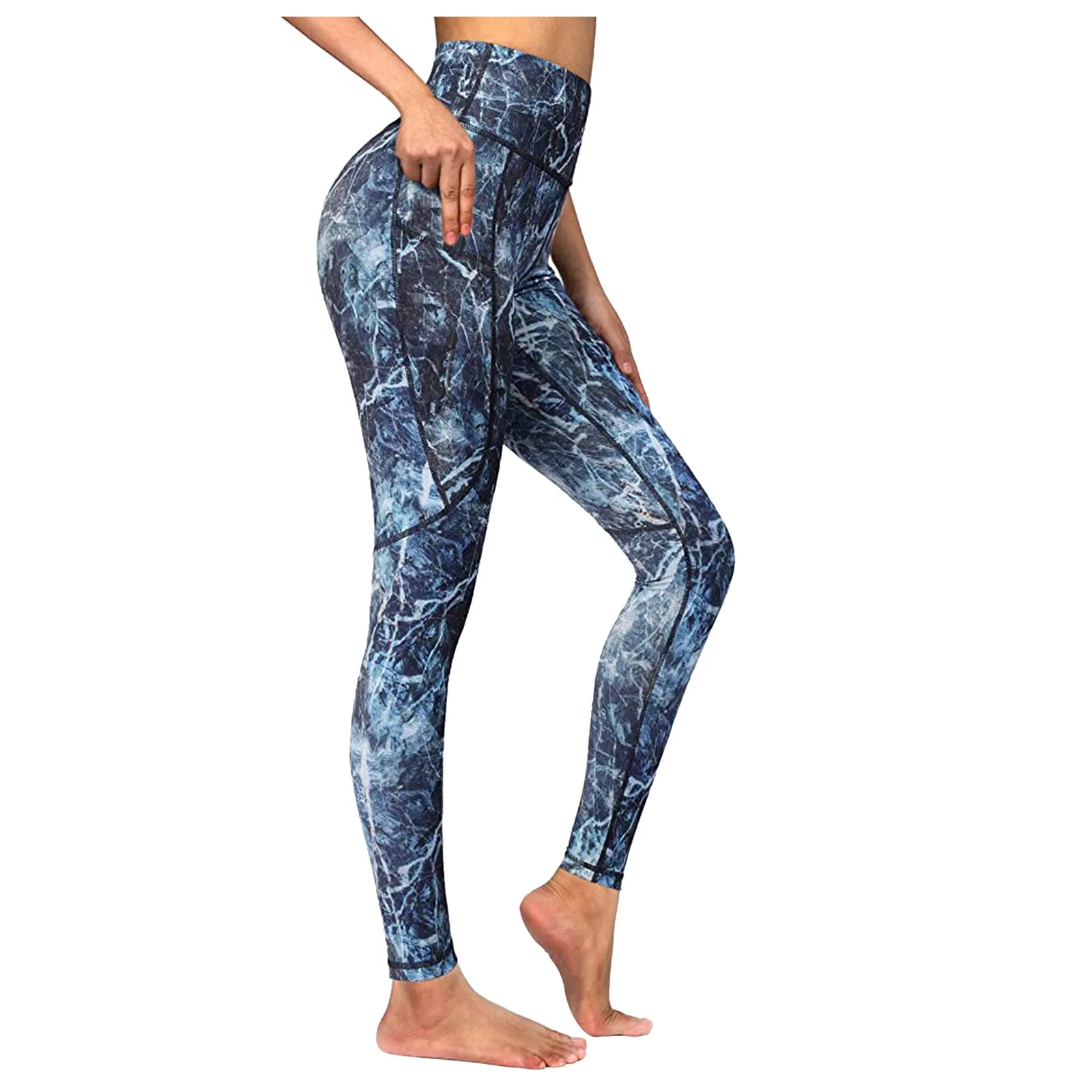 

Women's Leggings Print Workout Leggings Fitness Sports Running Yoga Athletic Pants Sexy Activewear Trousers Gym Clothing D4