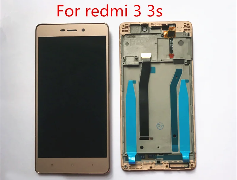 

Для Xiaomi Redmi 3 / 3s ЖК-экран и дигитайзер полная сборка Дисплей сенсорный экран 5,0 дюймов с рамкой 1280*720