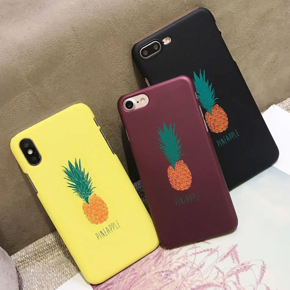 L-FADNUT красочные одежда с узором ананас чехол для iPhone X Xr Xs Max Модный Матовый Бампер 7