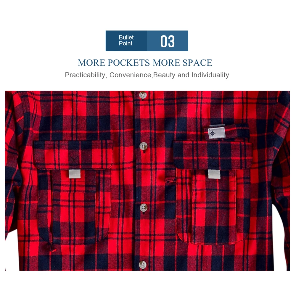 Рубашка Мужская Фланелевая в клетку 100% хлопок с длинным рукавом|Повседневные