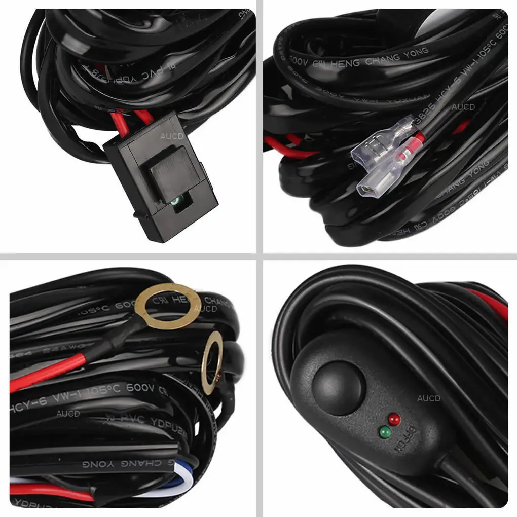 3 м 16AWG 12V авто светодиодный светильник Мощность реле комплект кабеля опт высокое