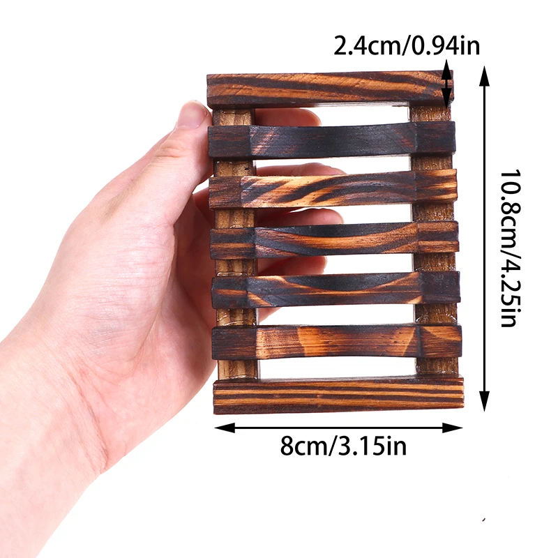 

1 Pcs Good Quality Natural Wooden Soap Dish Storage Tray Holder Bath Shower Plate Bathroom Supplies