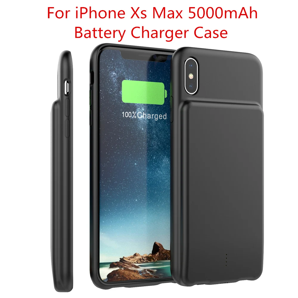For iPhone Xs Max Для iPhone 11 11 Pro 11 Pro Аккумулятор Max чехол 5000 мАч Внешний аккумулятор зарядное устройство чехол для iPhone 6 6s 7 8 Plus Xr X Xs Max чехол - Цвет: For iPhone Xs Max