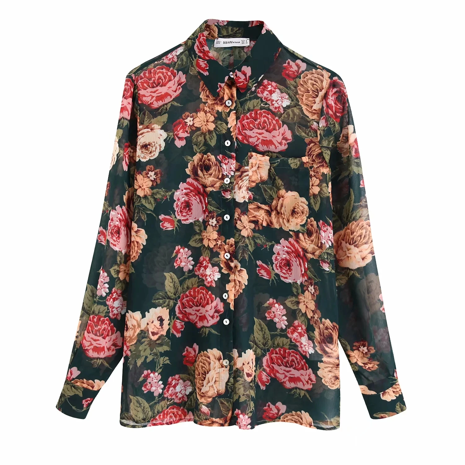 Женская шифоновая блузка с длинным рукавом осенняя zora женские блузки и