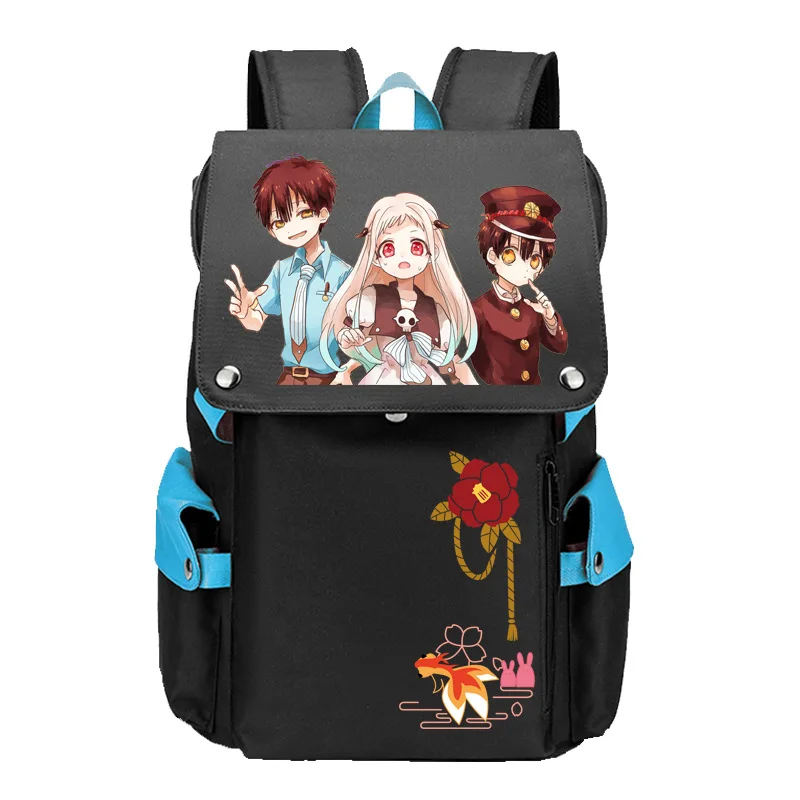 

Аниме туалетный школьный ранец Hanako-Kun для мальчиков девочек и детей сумки для книг большой вместимости подростков USB школьные портфели для ж...
