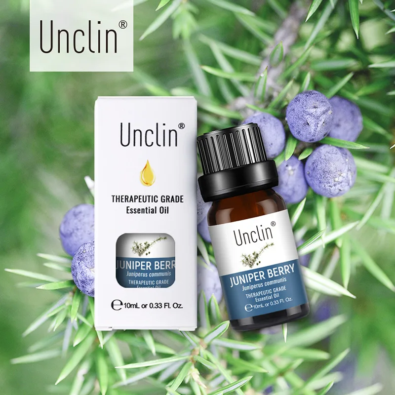 Чистые эфирные масла Juniper Berry Unclin 10 мл с подарочной коробкой для ароматерапии