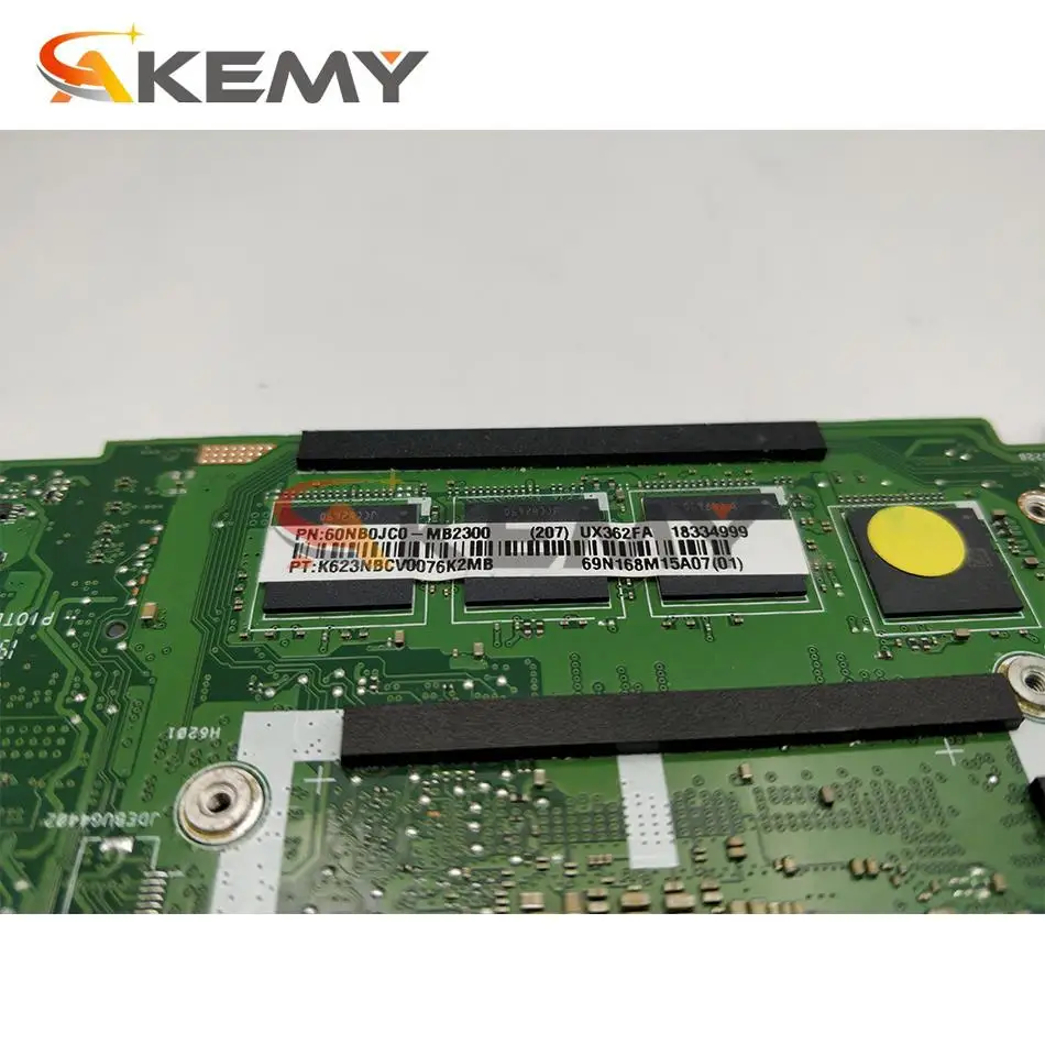 akemy for asus ux362fa el142t zenbook flip ux362 laptop mainboard motherboard with i5 8265u cpu 8gb ram tested full 100 free global shipping