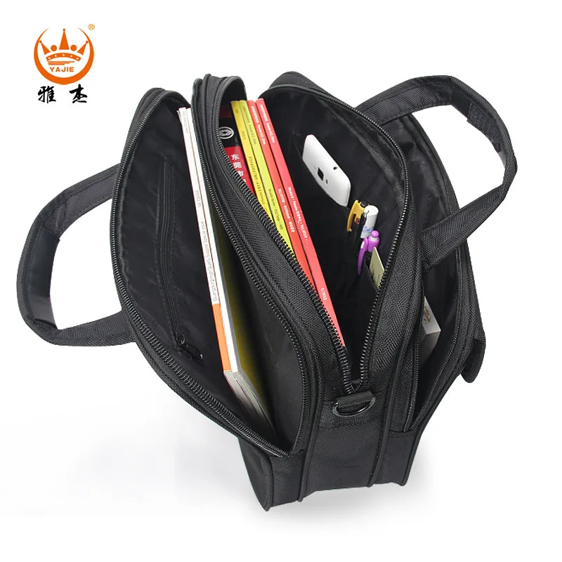 

Computer Bag Waterproof Oxford Cloth Cross Section Briefcase Notebook Large Capacity Men's Single-Shoulder Bag Business Style