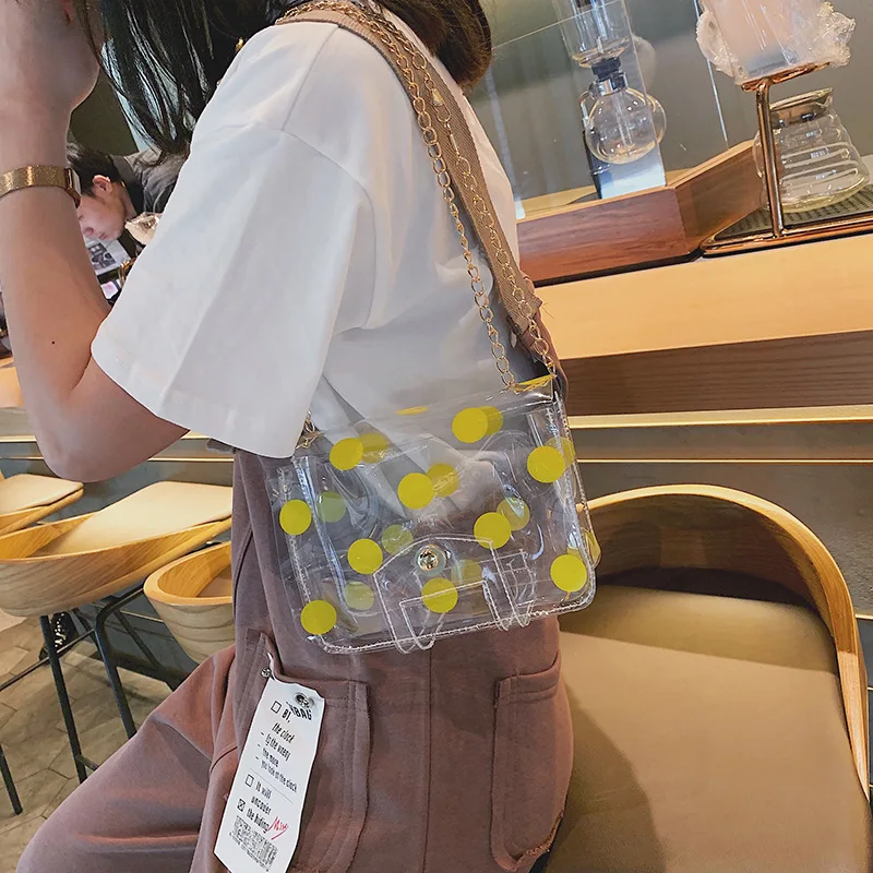 2019 новые Брендовые женские сумки-мессенджеры повседневные сумки с цепью из ПВХ