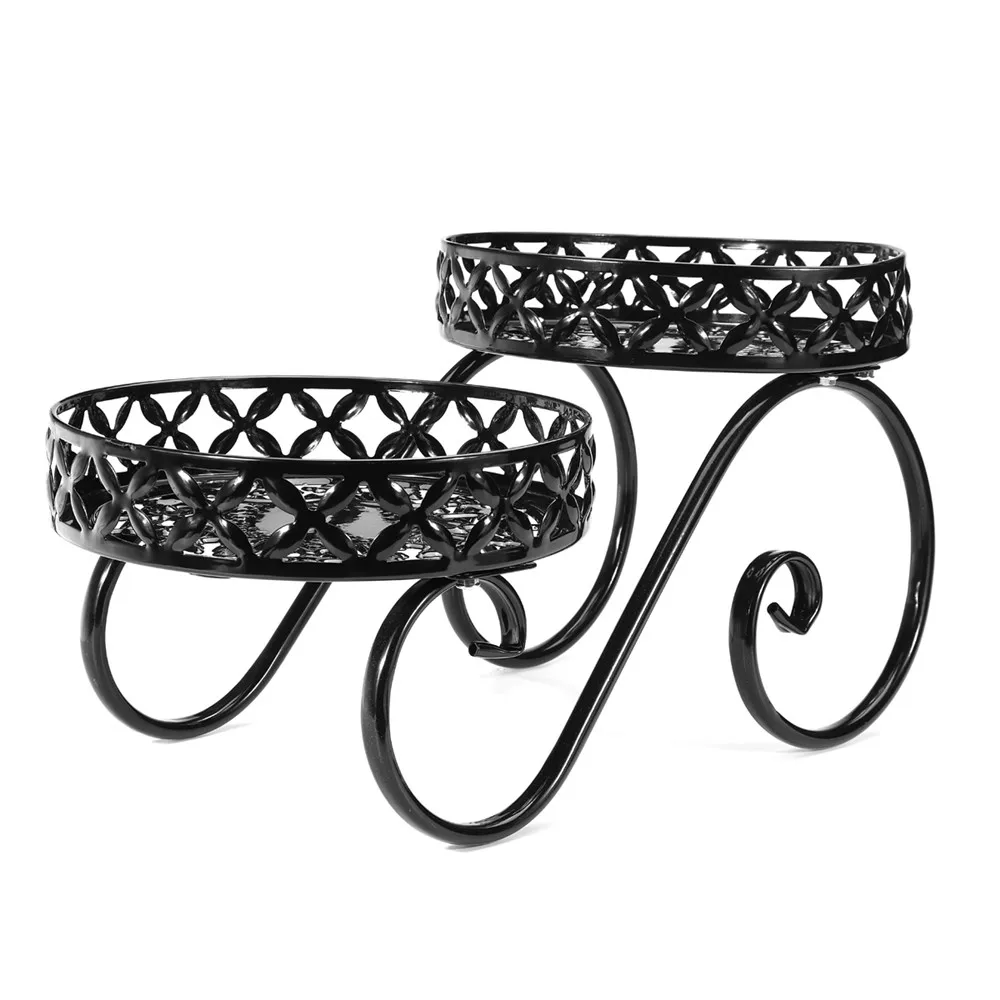 Садовые полки с металлическим держателем для патио Простая Стойка цветочных