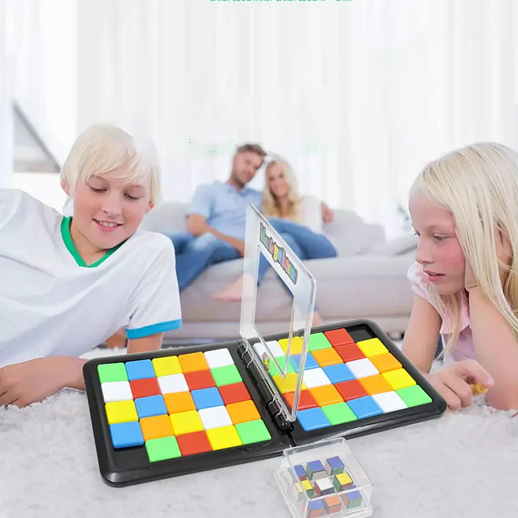 Цветная двойная битва атлетические Развивающие игрушки Интерактивная