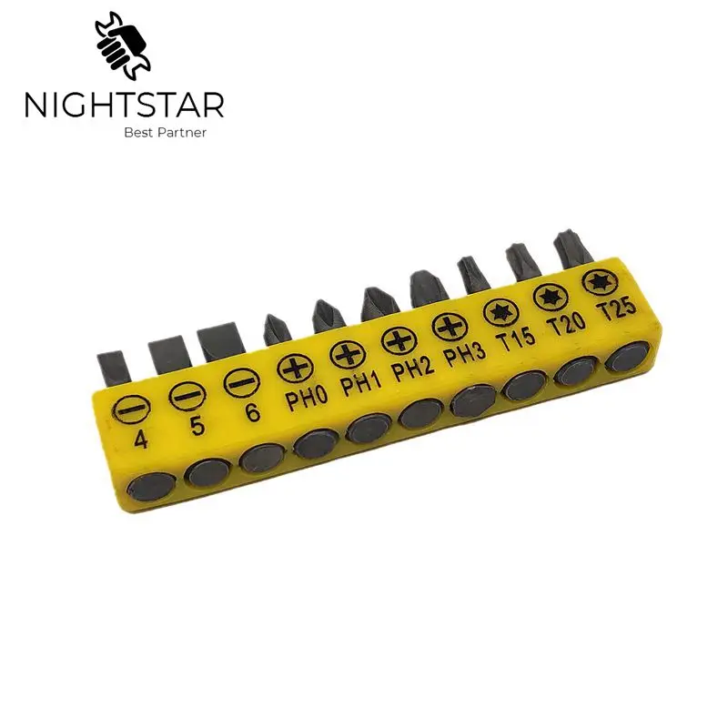 10 шт. комбинированный набор отверток Phillips шлицевая отвертка Набор 1/4 дюйма