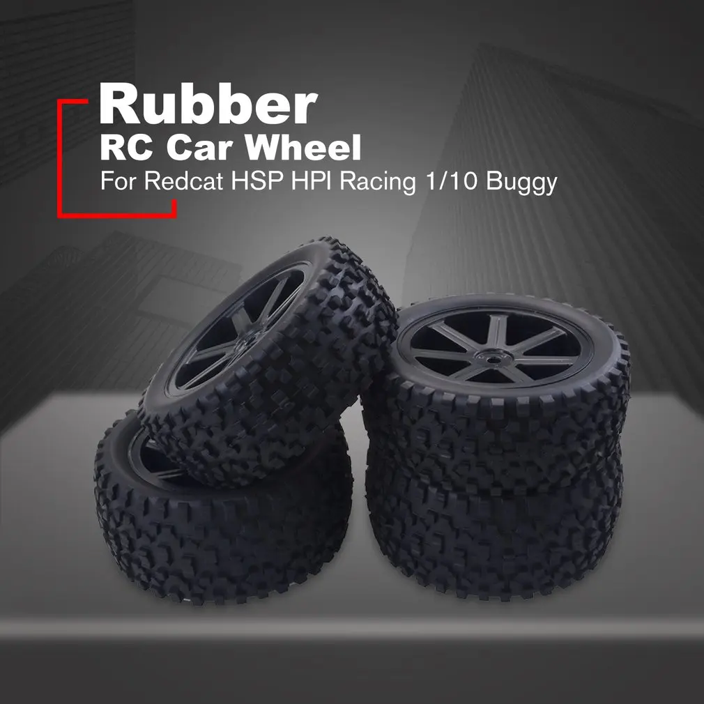 4 шт. 1/10 резиновые покрышки для радиоуправляемых автомобилей пластиковые колеса