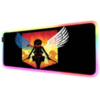 mairuige cool comics double knife boy rgb mouse pad game accessories large led with backlight xxl keyboard desk mat gaming desk