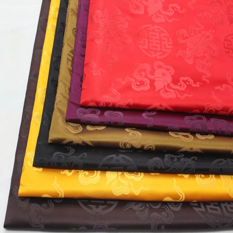 Китайский жаккардовые парча ткани в стиле эпохи Тан костюм монгольский халат