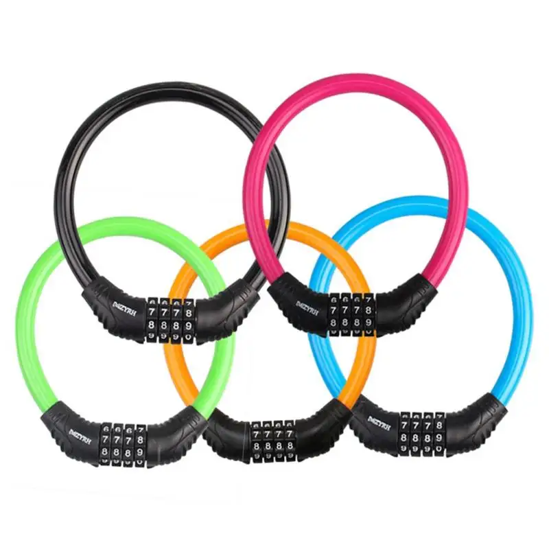 Горячая Распродажа велосипедный замок Многофункциональный 4 цифры код