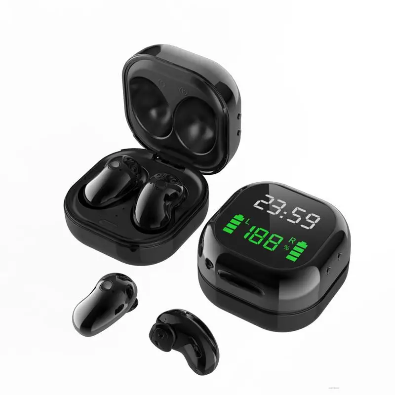

New S6 Plus TWS Wireless Earphones Bluetooth 5.1 Headphones Touch In-Ear Sports Headset with LED Mini Clock Digital Display Mic