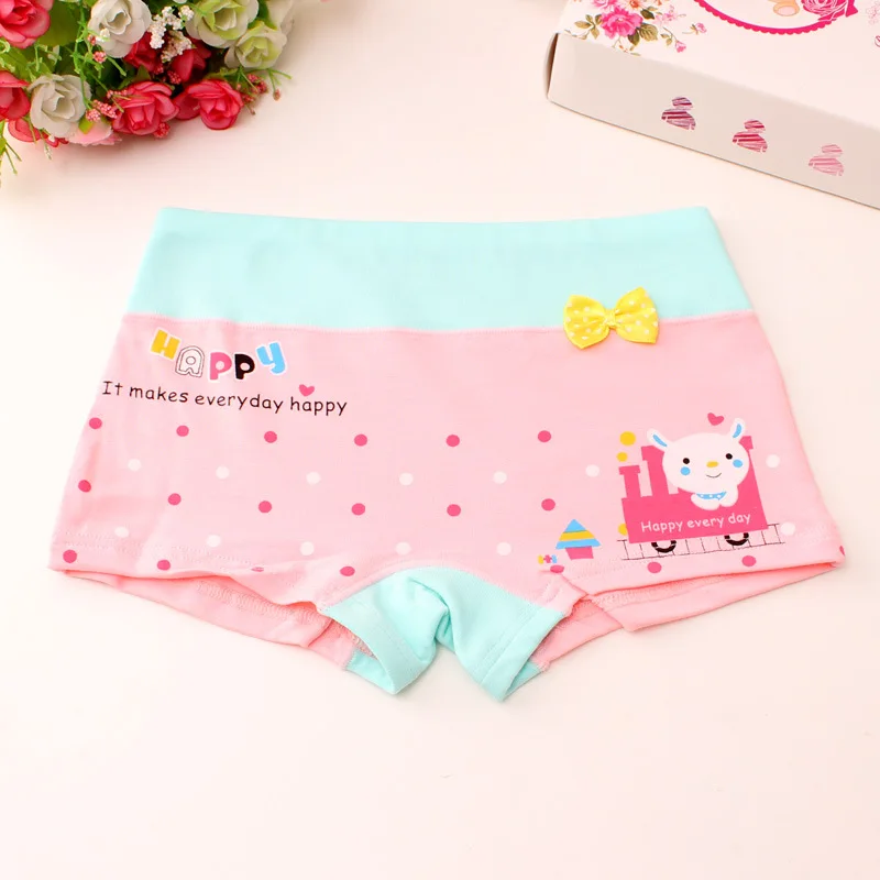 

6Pcs/lot Baby Girls Panties Kids Underwear Cotton Children's Briefs Cartoon Design Shorts Soft Breathable Kid's Clothing