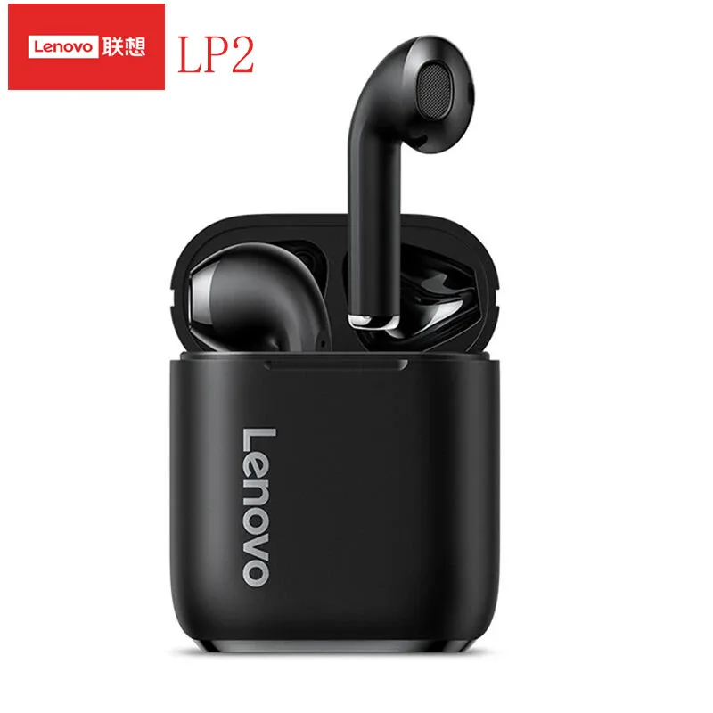 

Беспроводные наушники Lenovo LP2, TWS, Bluetooth 5,0, сенсорное управление, Спортивная гарнитура с защитой от пота, наушники с микрофоном, 300 мАч