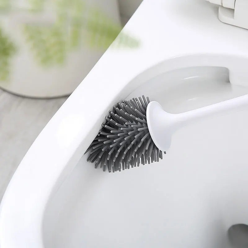 Фото ершик для унитаза Щетка резиновая головка держатель щетка чистки туалетной