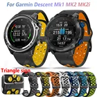 Ремешок силиконовый 26 мм для часов Garmin Fenix 6X, 6 Pro, 5X, 5 Plus, спуск Mk1, MK2i, D2, 22 мм