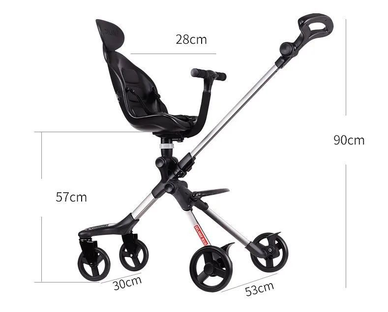 Dsland Doux bebe INBB finfin stok, самокат, детская коляска, 2 стороны, высокая, роскошный зонт, коляска, Трайк, супер стабильный, удобный инструмент для покупок