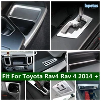 interior headlight adjust gear shift gloves box handle buckle central control cover trim for toyota rav4 rav 4 2014 2018
