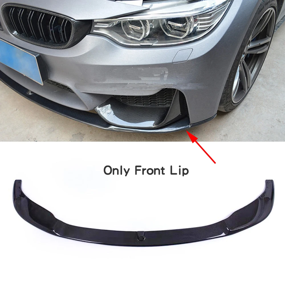 Передний бампер из углеродного волокна спойлер разветвители для BMW F80 M3 F82 F83 M4 Sedan