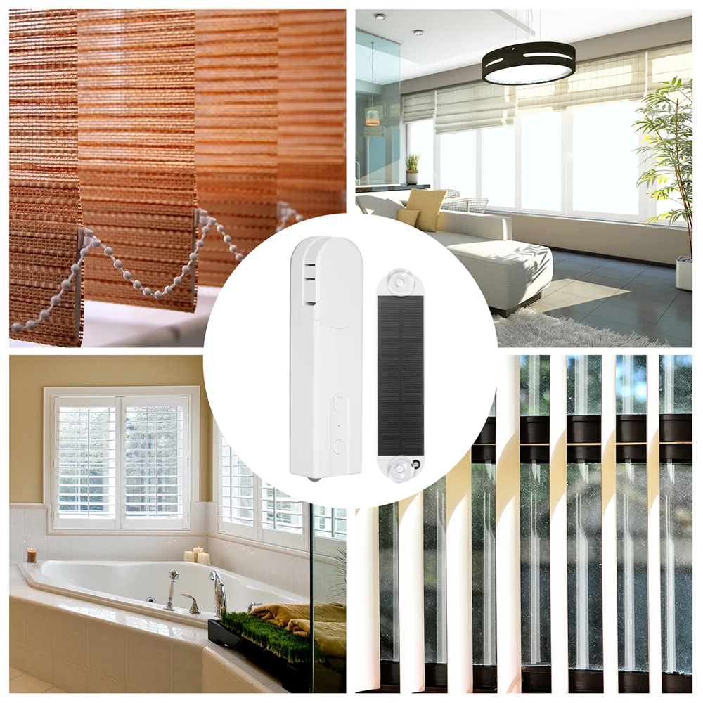 Zigbee управление умными жалюзи двигатель на солнечной батарее Tuya Smart Life