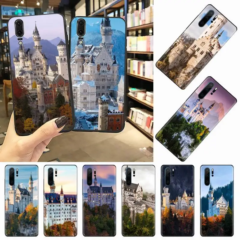 

Princess retro castle lanscape Phone Case For Huawei honor Mate P 10 20 30 40 i 9 8 pro x Lite smart 2019 nova 5t
