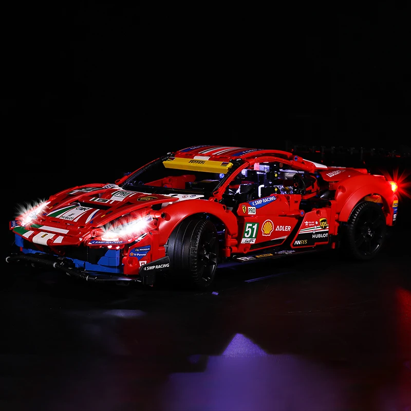 

LED lighting set for 42125 Ferrari 488 GTE AF Corse #51 Building blocks (Only LED Light, No Block Kit)