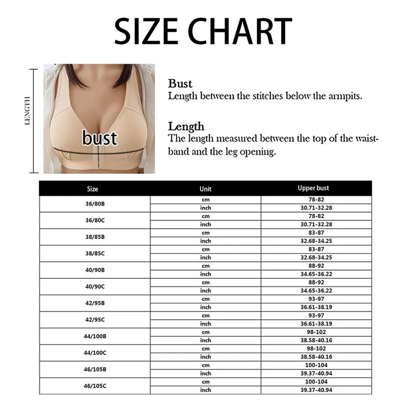 

Lady Multisize Solid Color Bra Front Buckle Anti-sagging Bra Soft Breathing Bra No Steel Ring Comfortable Lingerie