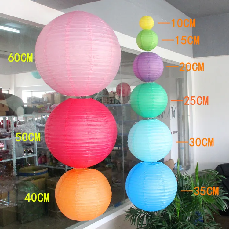 Mulit 8 'ཐ см круглые китайские фонарики из белой бумаги для украшения свадебной