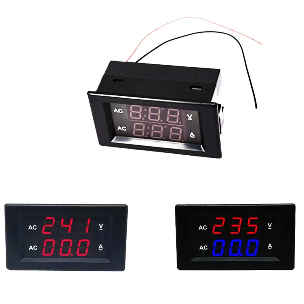 50A AC Digital Dual LED Display Voltmeter Ammeter Amp Volt Voltage Current Meter Tester High Precision | Инструменты
