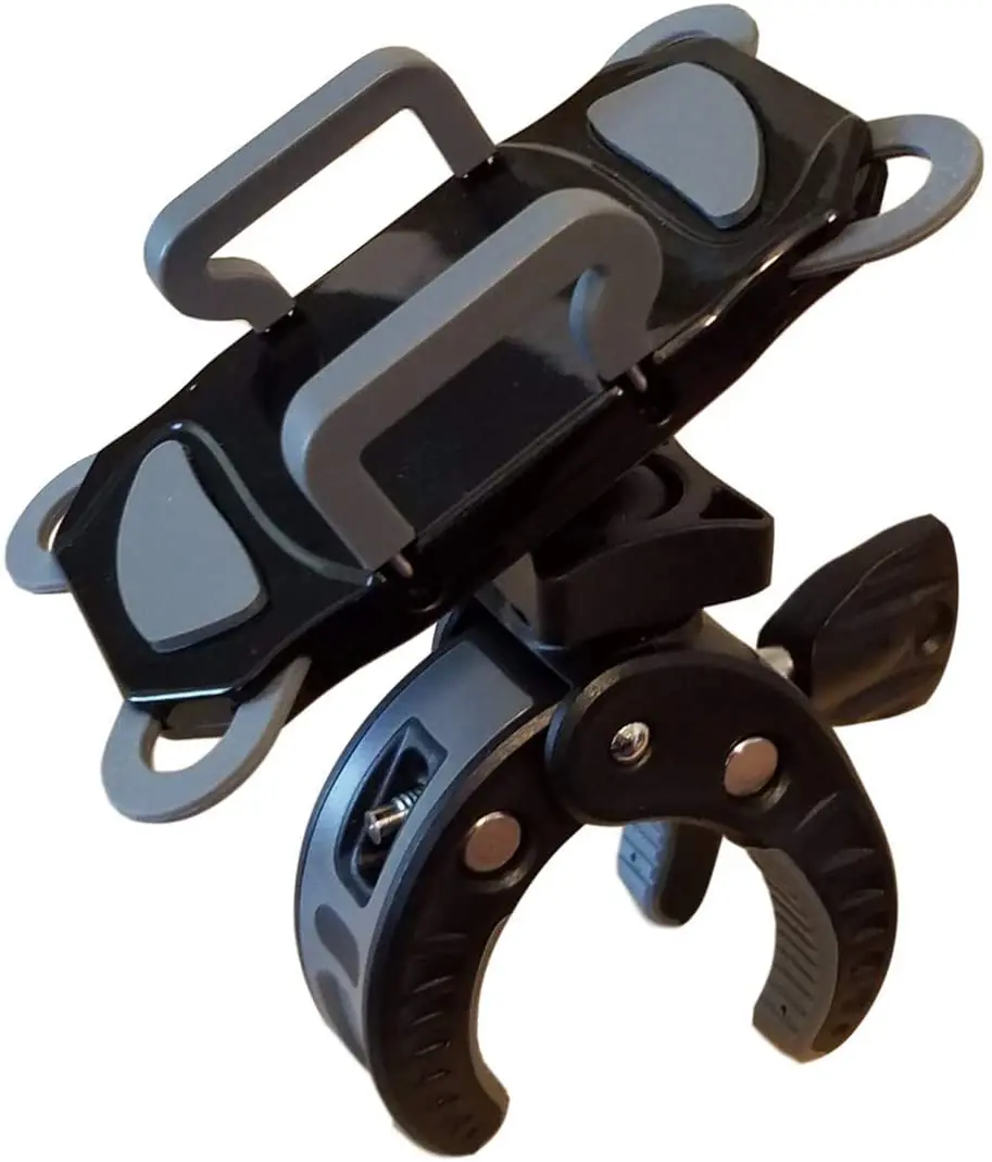 

Crescendo CR-30 SlimClip Mic Stand Phone Holder, iPhone Clamp Mount, Pole Phone Mount, Microphone, Music, or Drum Stand - for