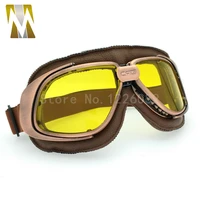 new classic bronze vintage goggles glasses for open face helmet retro motorcycle goggles half helmet eyewear 5 color lens