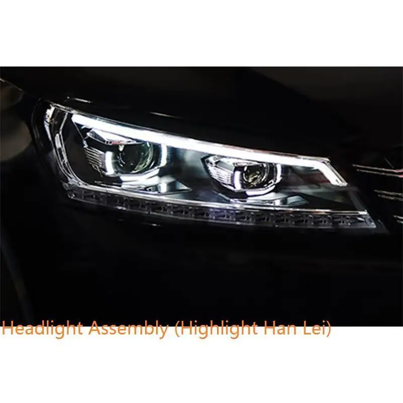Автомобильные аксессуары для дневных ходовых автомобилей Drl Led Cob фары автомобильные фары в сборе 11 для Volkswagen Passat - Цвет: MODEL E