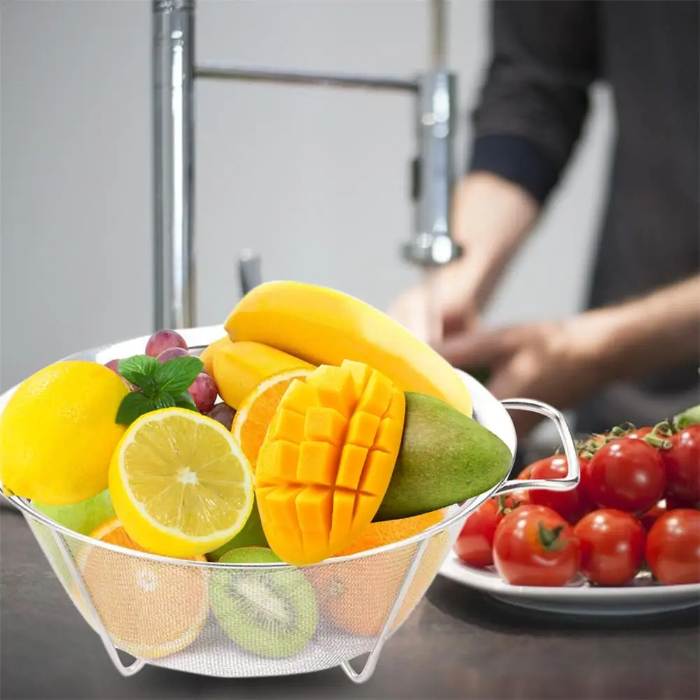 Сито из нержавеющей стали Волшебная сетка корзина для сушки фруктов дуршлаг