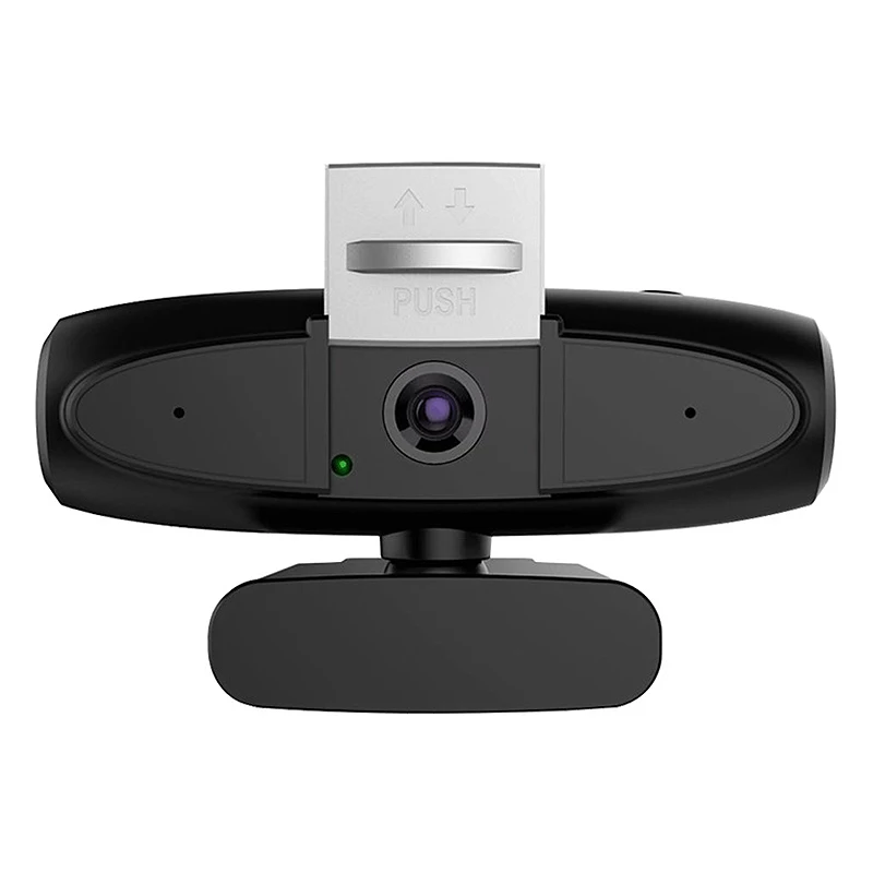 

2K HD Computer Camera USB Microphone Webcam 2X Manual Zoom Live Broadcast Camera, for Desktop Computer USB Without Drive