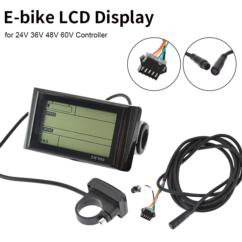 

ЖК-дисплей для электровелосипеда, панель с отображением скорости, для аккумулятора, скутера, 24 В, 36 В, 48 В, 60 в, контроллер