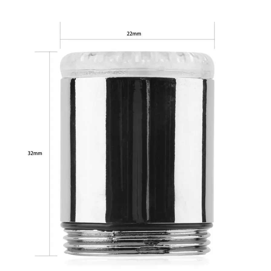 3 Color/Single Color LED Light Change Faucet Shower Water Tap Temperature Sensor No Battery Glow Left Screw | Безопасность и