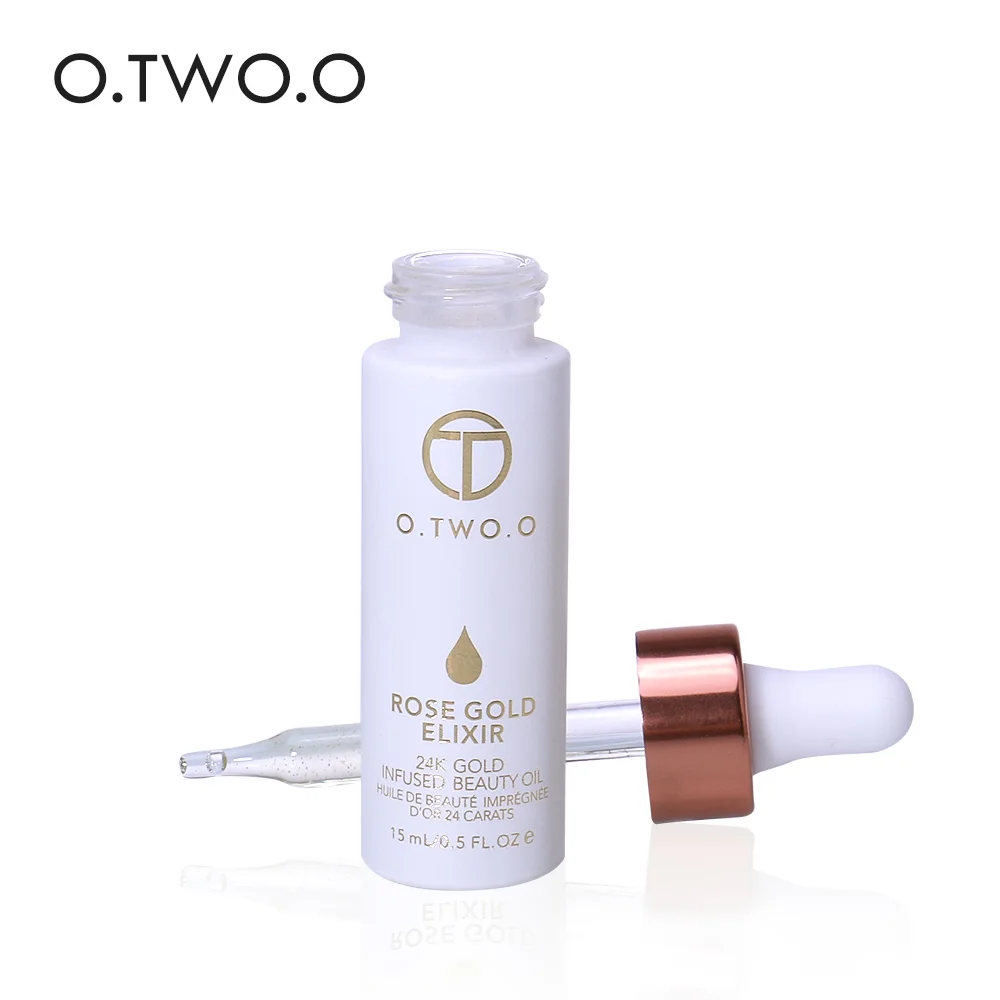 O. TWO. O 24k розовое золото эликсир масло для макияжа кожи эфирное лица перед