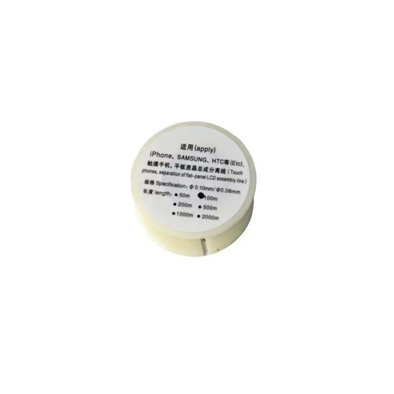 UYUE 100M diameter 0.08mm Molybdenum Wire king kong silk Cutting Line For Iphone Samsung huawei oppo mobiles Separate Split LCD |