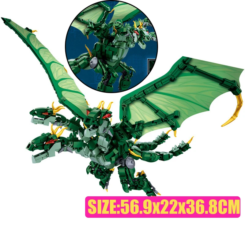 

Sluban Godzillaingly Giant Ghidrahed Rodaned Building Block King of The Monstersed model Bricks Toys for boys gift Constructor