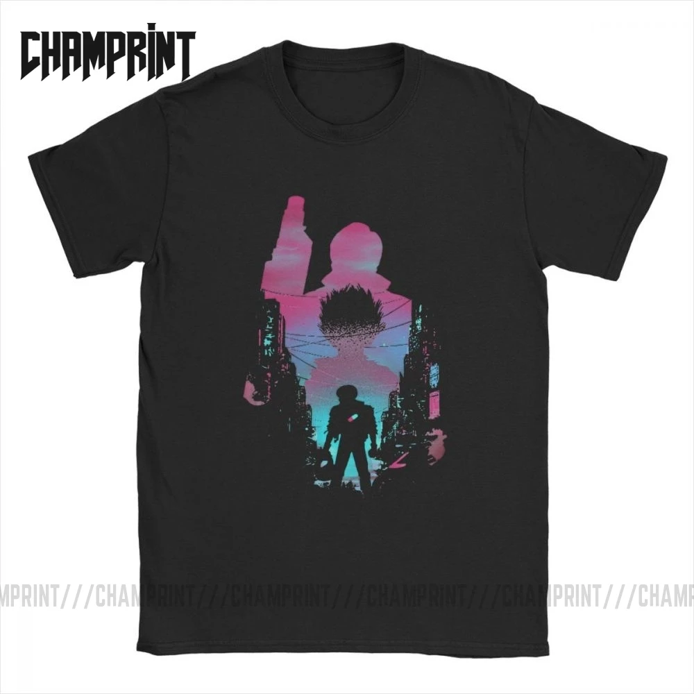 Мужские Нео Токио Акира футболки манга Kaneda пары короткая футболка с героями из